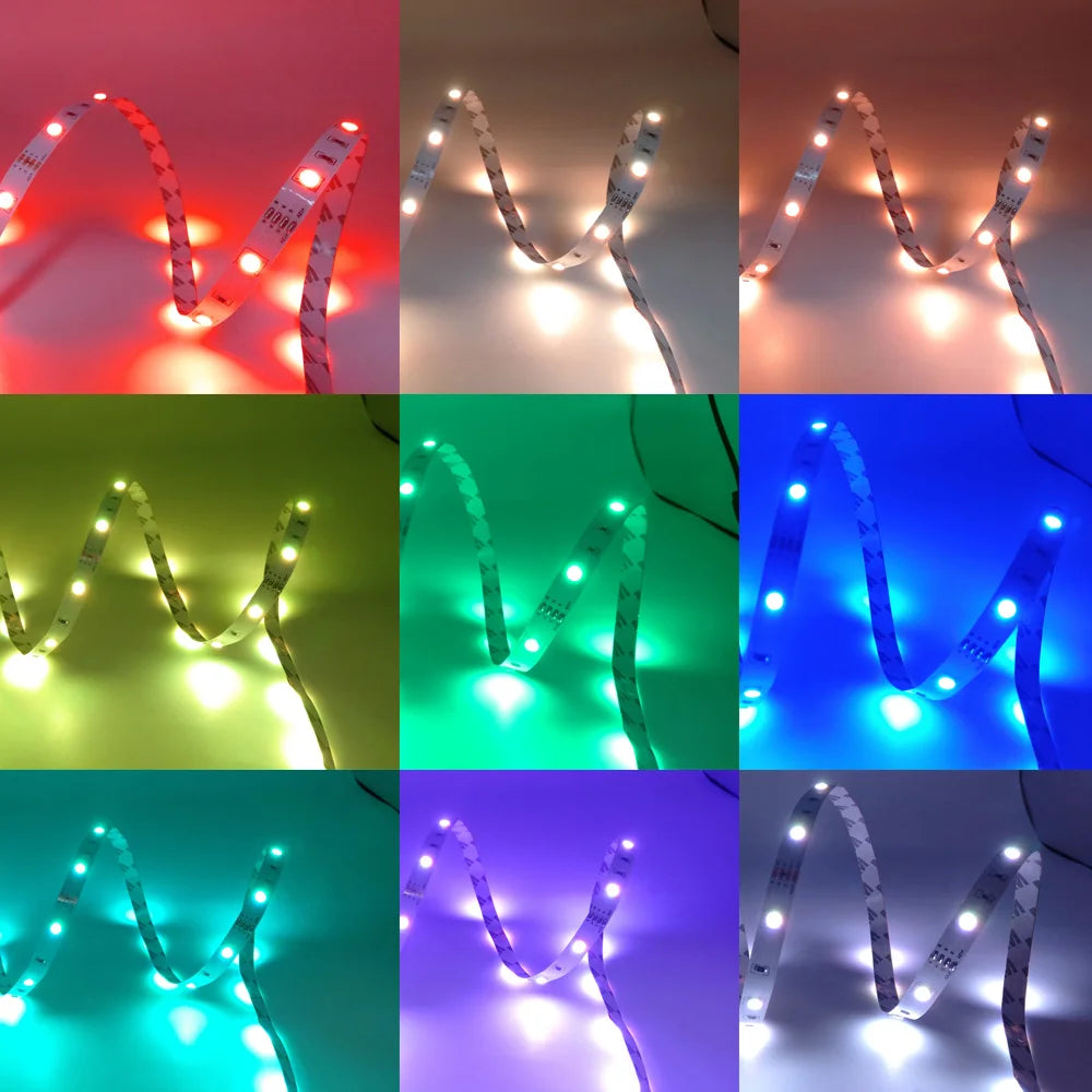 RGB Led Strip Lights 5m 10m 20m 30m Led Room Light with APP Control Flexible Ribbon Luces Led Tape for Room Bedroom Decoration