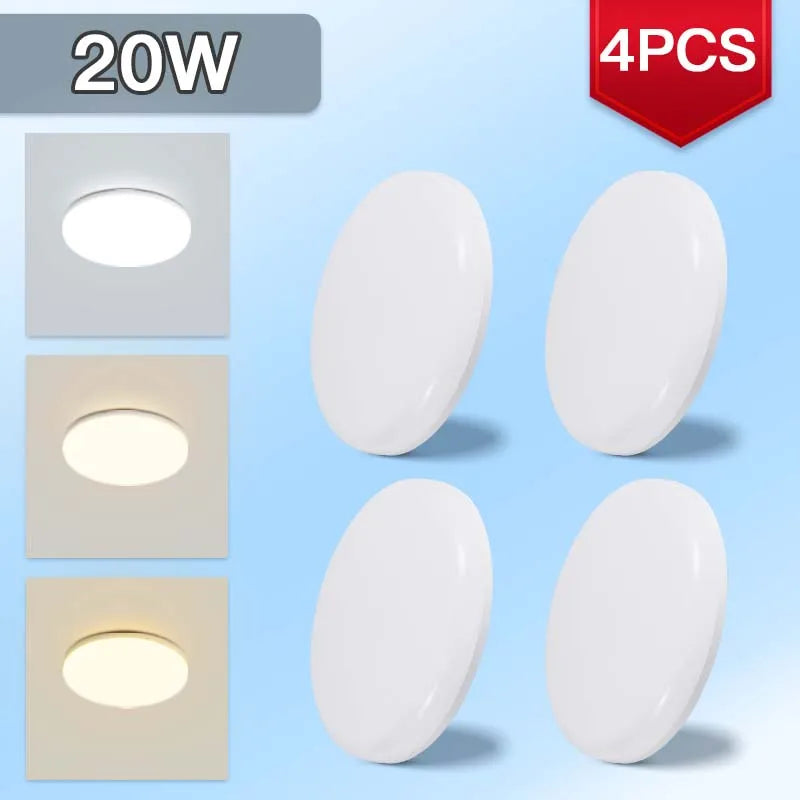 Modern LED Ceiling Lights Ultra Thin Panel Lighting Energy Saving Ceiling Lamp for Living Room Bedroom Kitchen Indoor Lighting
