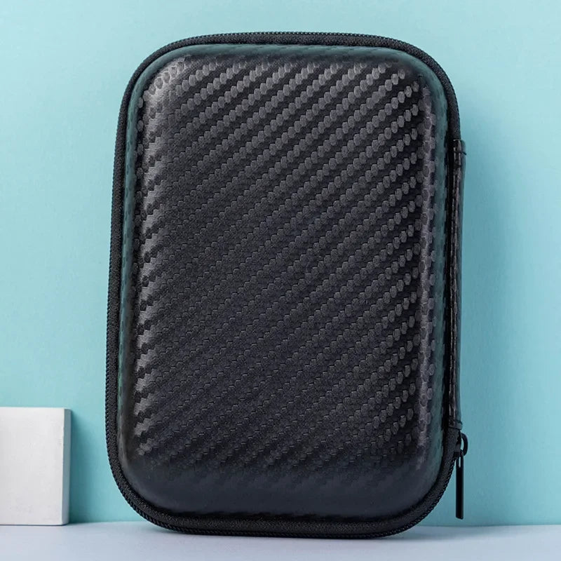Portable EVA Phone Charger Shaver U Disk Zipper Bag Protection Case Hard Disk Data Cable Headphone Storage Pocket Pouch