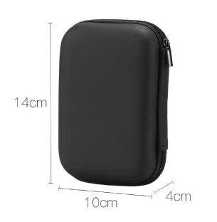 Portable EVA Phone Charger Shaver U Disk Zipper Bag Protection Case Hard Disk Data Cable Headphone Storage Pocket Pouch