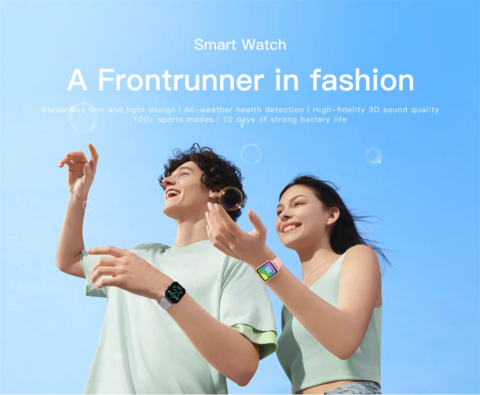 2025 New Smart Watch Women HD Bluetooth Call Sport Fitness Tracker Watch GPS Track Health Monitor Fashion Ladies Men Smart Watch