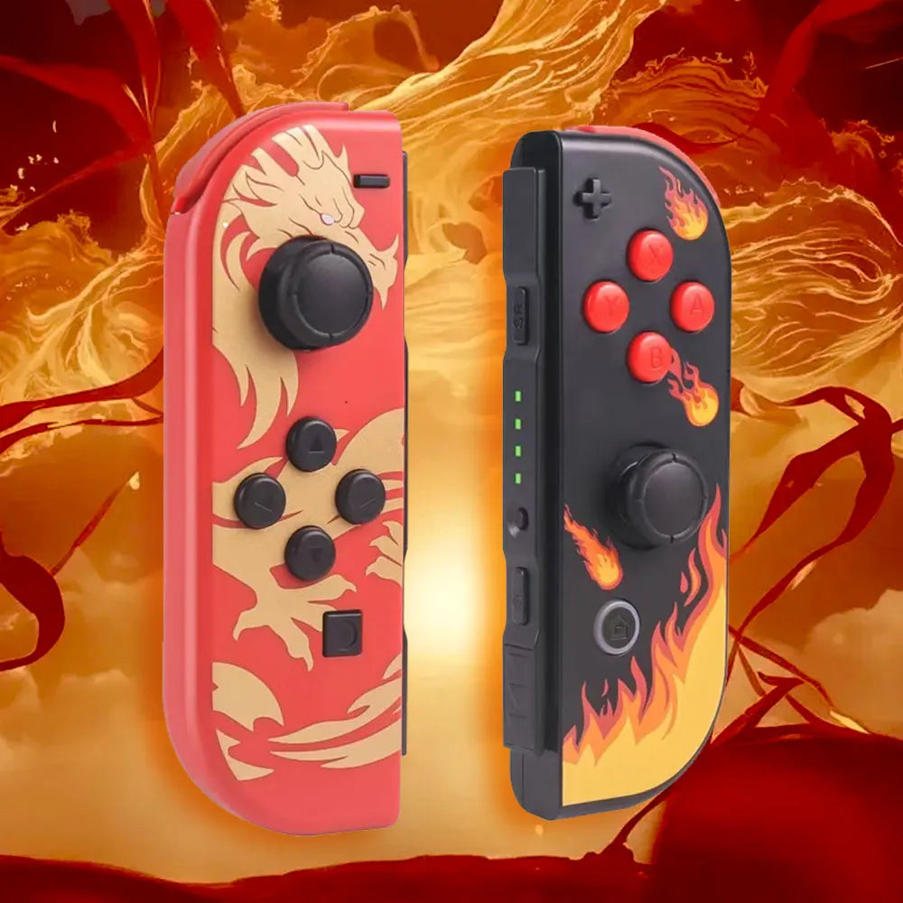 For NS Switch JoyConS Controller Gaming Controller with Hand Strap Bluetooth-Compatible Console Controller 3D Joystick