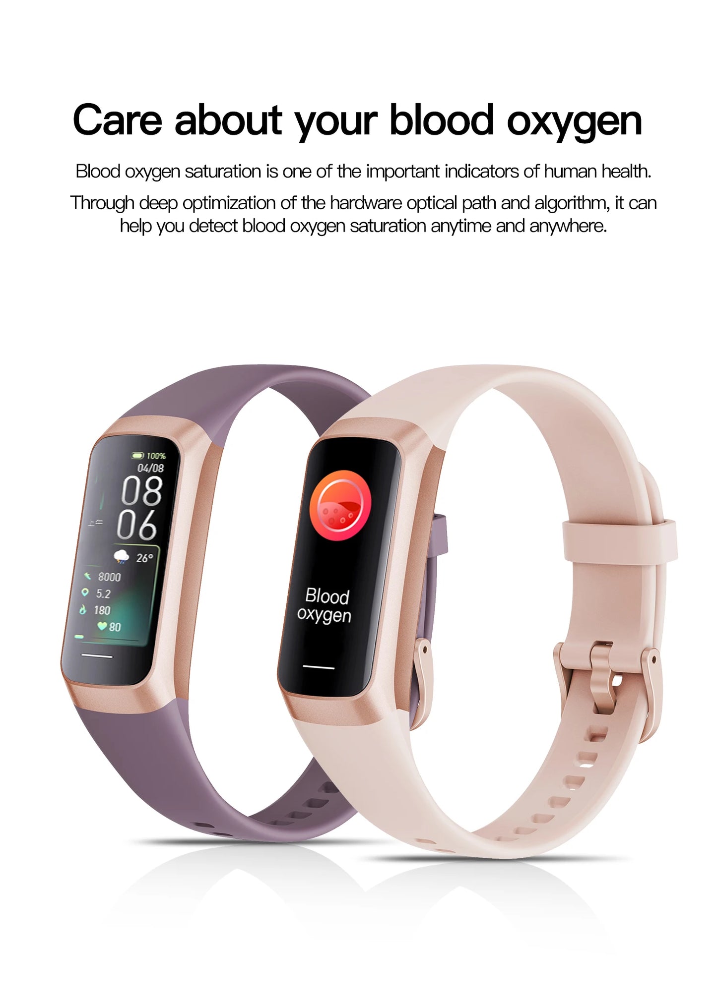LIGE Amoled Smart Watch Smartwatch Band Women Heart Rate Blood Waterproof Connected Smart Bracelet Sport Fitness Tracker Watch