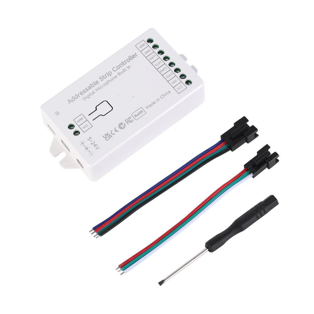 IoTorero WLED ESP32 Addressable Strip Controller 4CH 16A Relay Built In WS2811 WS2812B WS2814 WS2815 Works With Home Assistant