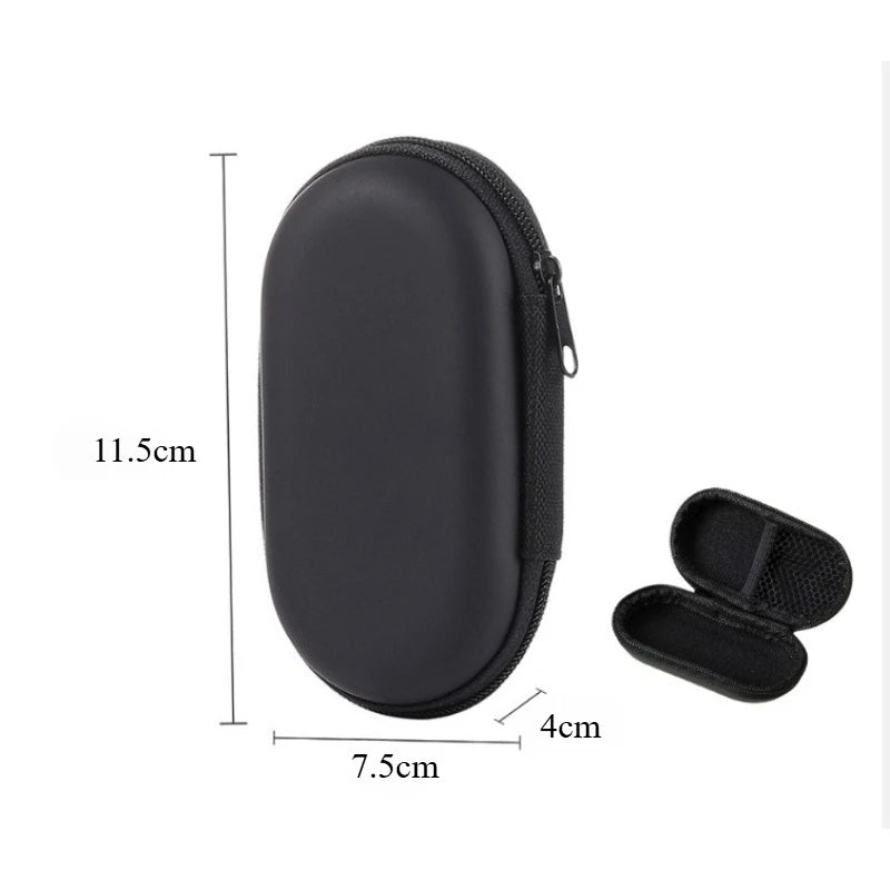Portable EVA Phone Charger Shaver U Disk Zipper Bag Protection Case Hard Disk Data Cable Headphone Storage Pocket Pouch