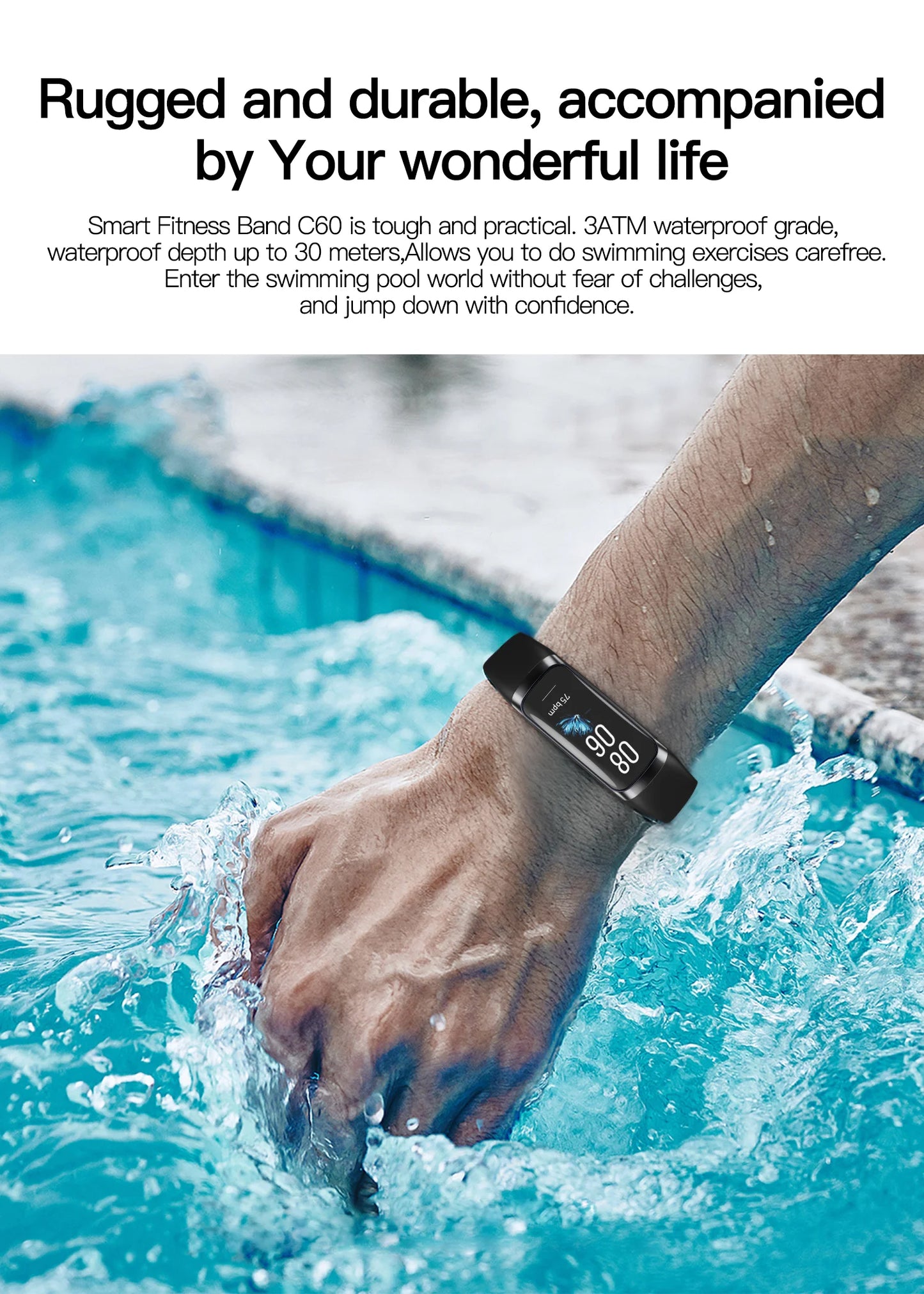 LIGE Amoled Smart Watch Smartwatch Band Women Heart Rate Blood Waterproof Connected Smart Bracelet Sport Fitness Tracker Watch