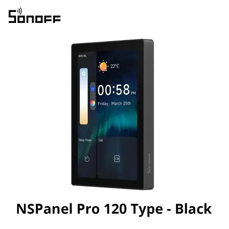 Sonoff Nspanel Pro 120 Smart Home Control Panel Ns Panel Sonoff Pro Thermostst Power Consumption Scene Support Sonoff Devices