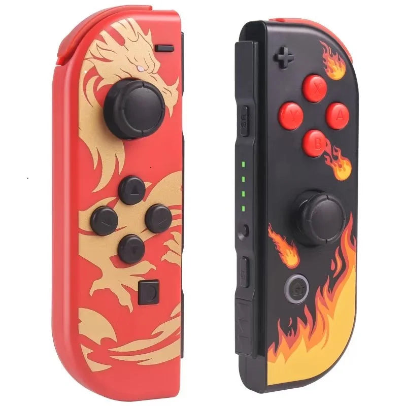 For NS Switch JoyConS Controller Gaming Controller with Hand Strap Bluetooth-Compatible Console Controller 3D Joystick