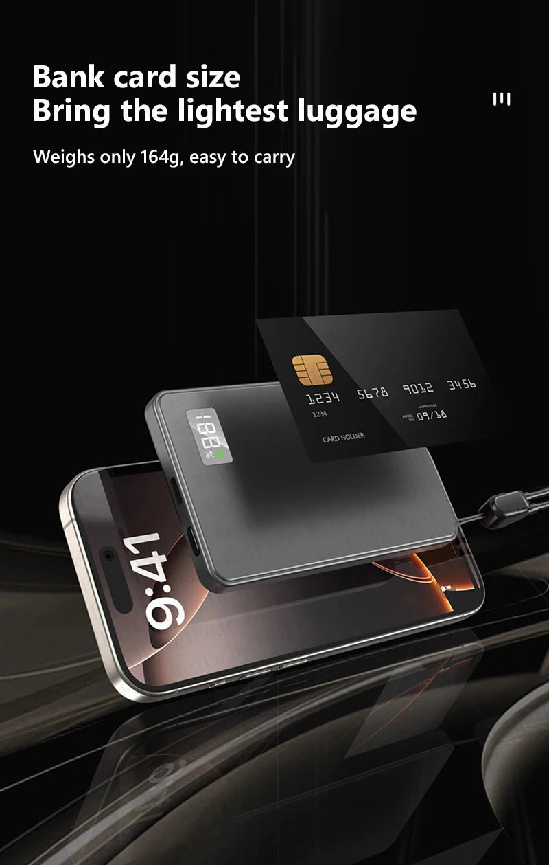 For Apple Magsafes Powerbank Magnetic Wireless Portable Charger External Battery Fast Charging For iPhone 16 15 14 13 12 Pro Max