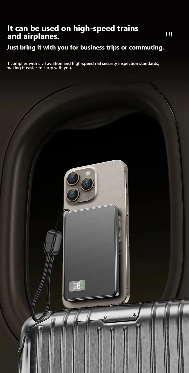 For Apple Magsafes Powerbank Magnetic Wireless Portable Charger External Battery Fast Charging For iPhone 16 15 14 13 12 Pro Max