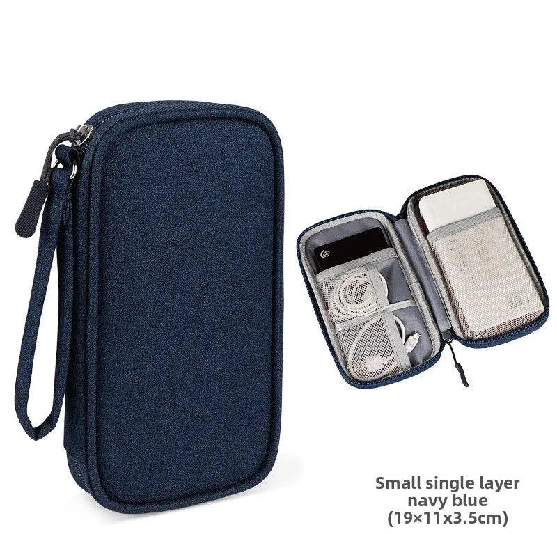 Portable EVA Phone Charger Shaver U Disk Zipper Bag Protection Case Hard Disk Data Cable Headphone Storage Pocket Pouch