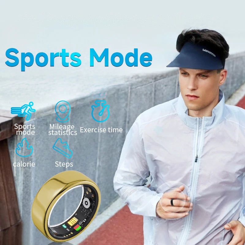 Smart Ring New Men And Women Bluetooth Connection Waterproof Health Sports Sleep Monitoring Multiple Exercise Modes