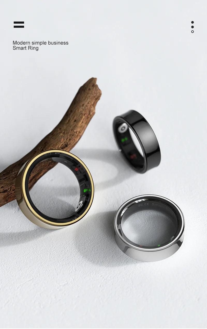SITOPWEAR Smart Ring with Charging Case 2025 Men Women Couple Smartring Blood Oxygen/Heart Rate Monitor Sleep Sport Tracker