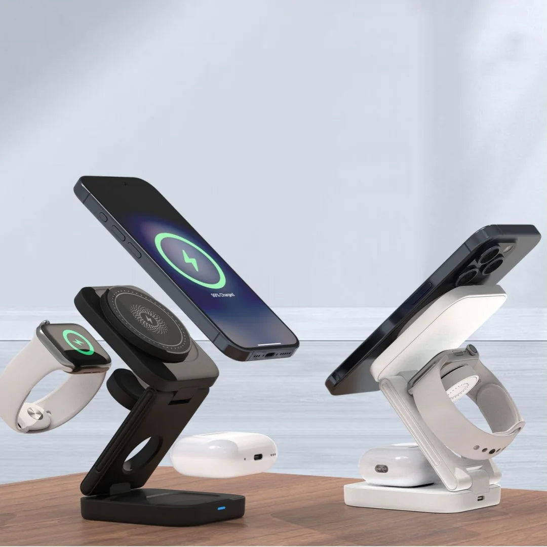 3-in-1 Foldable Wireless Charging Hub
