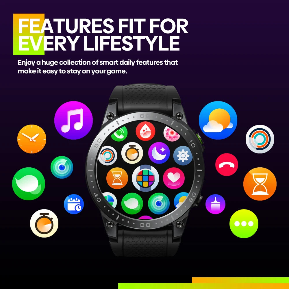 [New 2023] Zeblaze Ares 3 Pro Smart Watch Ultra HD AMOLED Display Voice Calling 100+ Sports Modes 24H Health Monitor Smartwatch