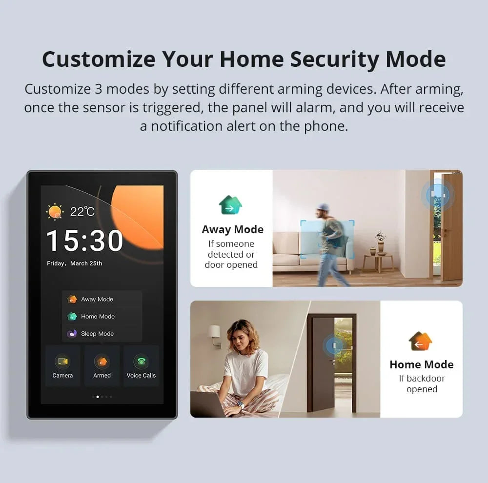 Sonoff Nspanel Pro 120 Smart Home Control Panel Ns Panel Sonoff Pro Thermostst Power Consumption Scene Support Sonoff Devices