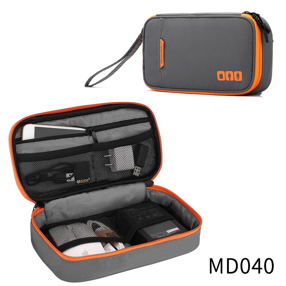 Travel Essentials Cable Organizer Bag - Small Charging Cord Storage, Charger, Cables, Cord Storage and Accessory Bag