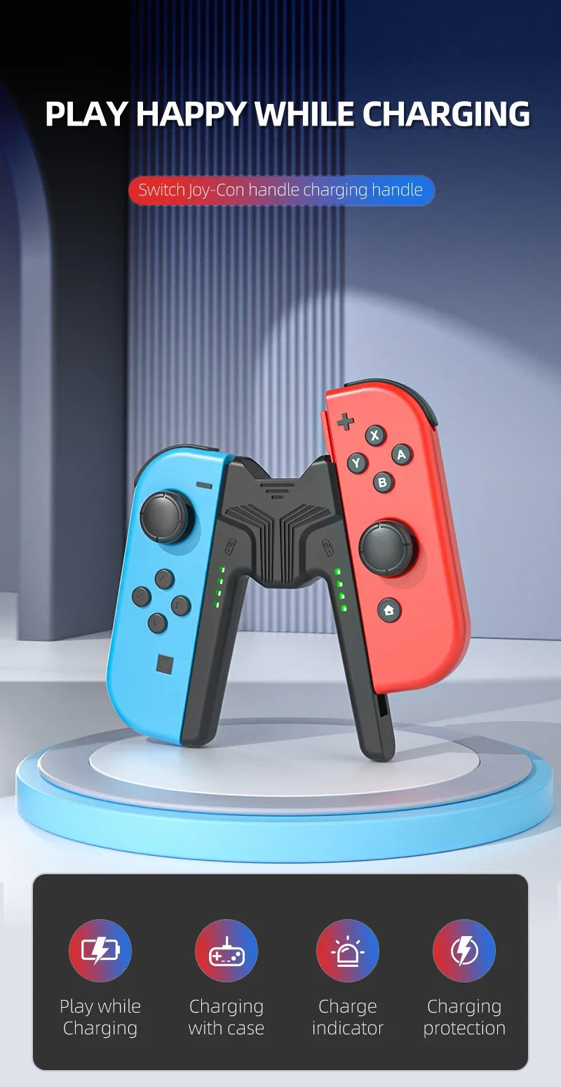 Aolion Charging Grip Bracket for Switch 2/1 Joycon Handle Gaming Controller Grip Charging Station for Switch Accessories