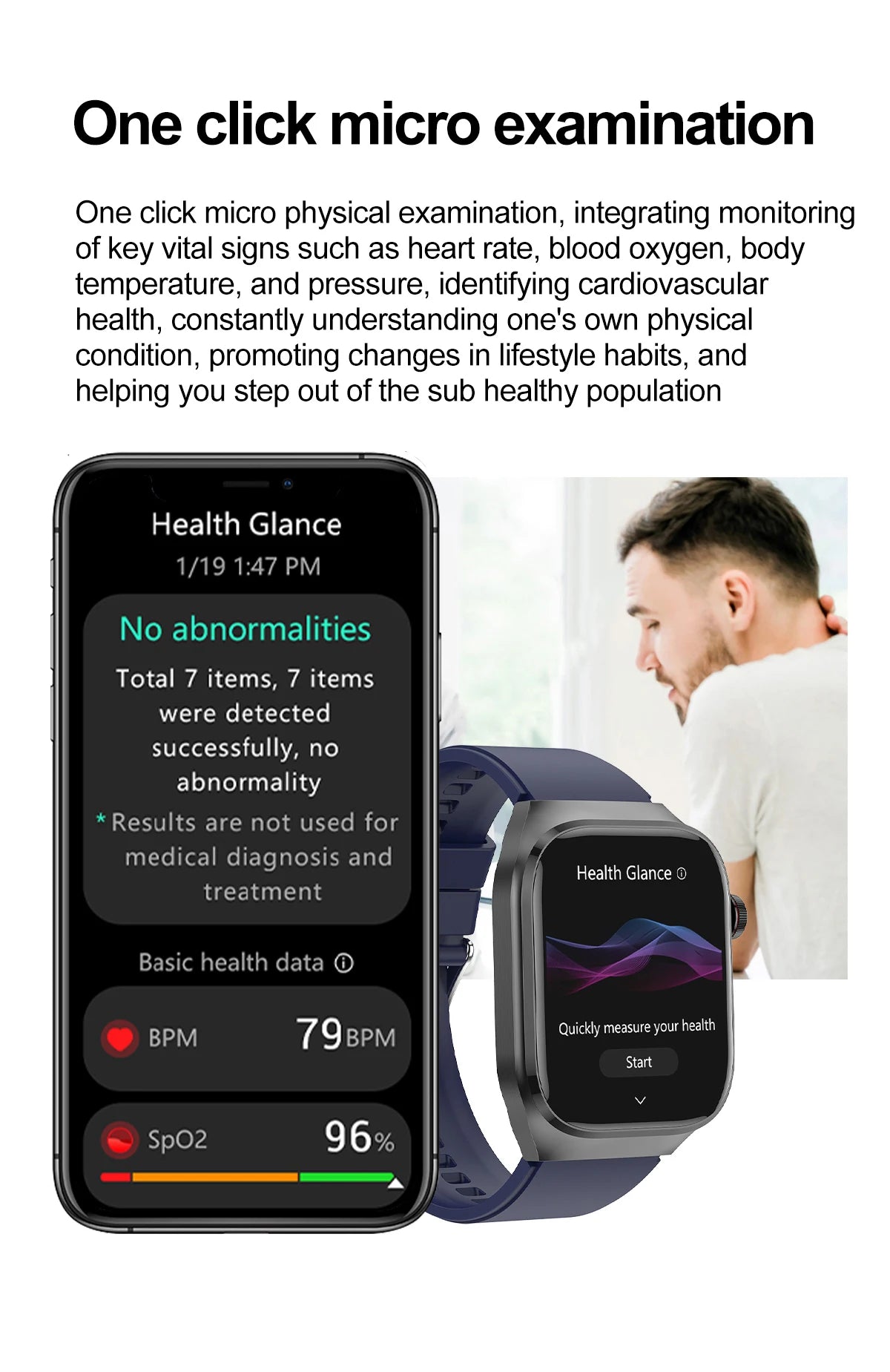 2025 New AI Intelligent Diagnosis ECG+PPG Smartwatch Health Protection Blood Lipids Uric Acid Heart Rate BT Call Smart Watch Men
