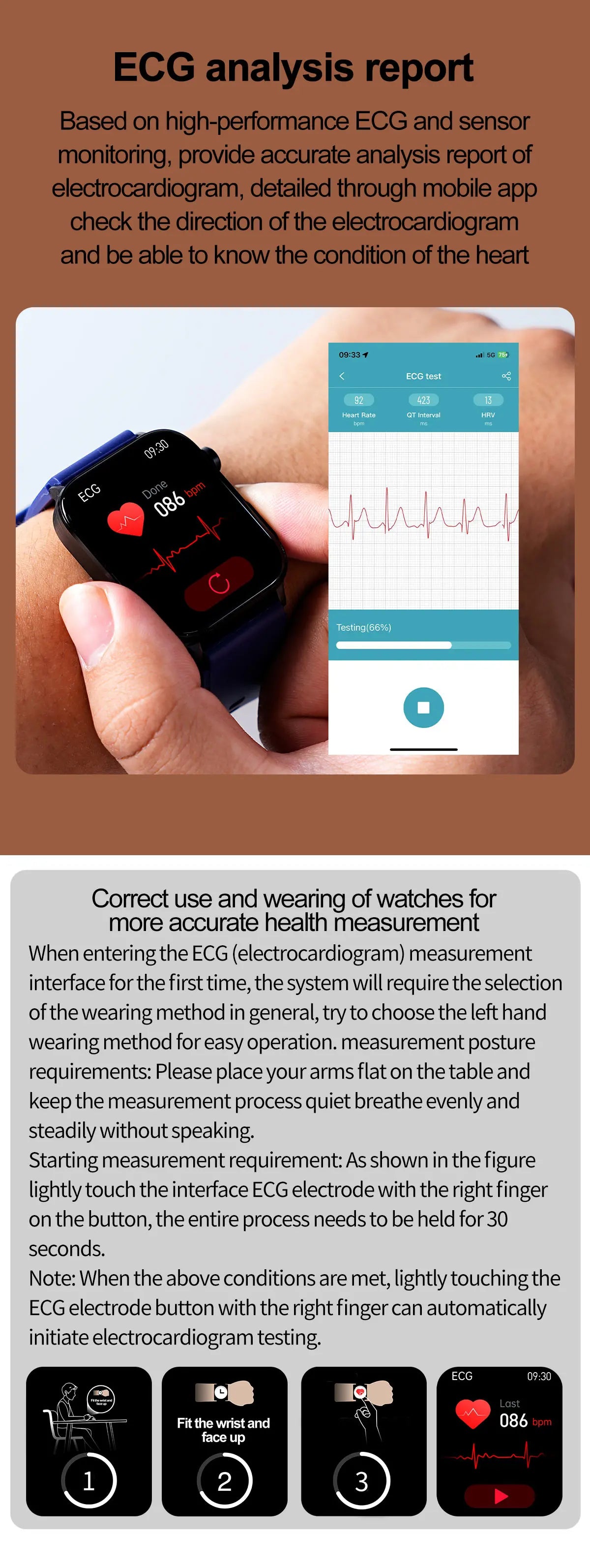 2025 New ECG+PPG Smart Watch Women Heart Rate Blood Lipid Uric Acid Women Menstrual Health Tracker Smartwatches For Android iOS