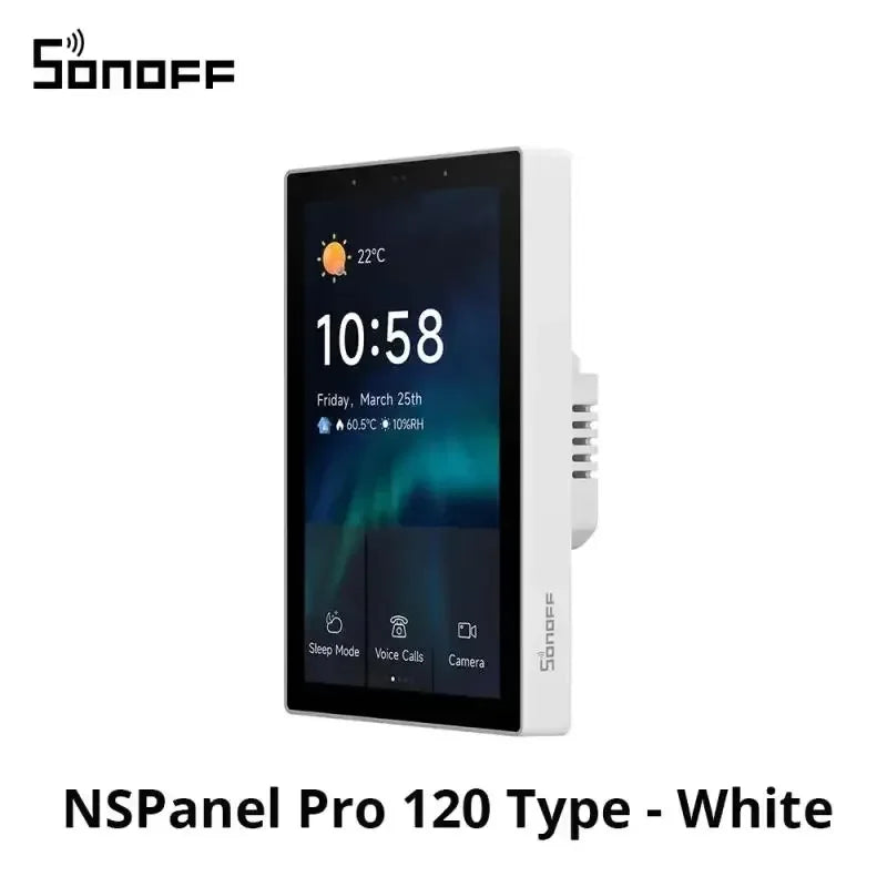 Sonoff Nspanel Pro 120 Smart Home Control Panel Ns Panel Sonoff Pro Thermostst Power Consumption Scene Support Sonoff Devices