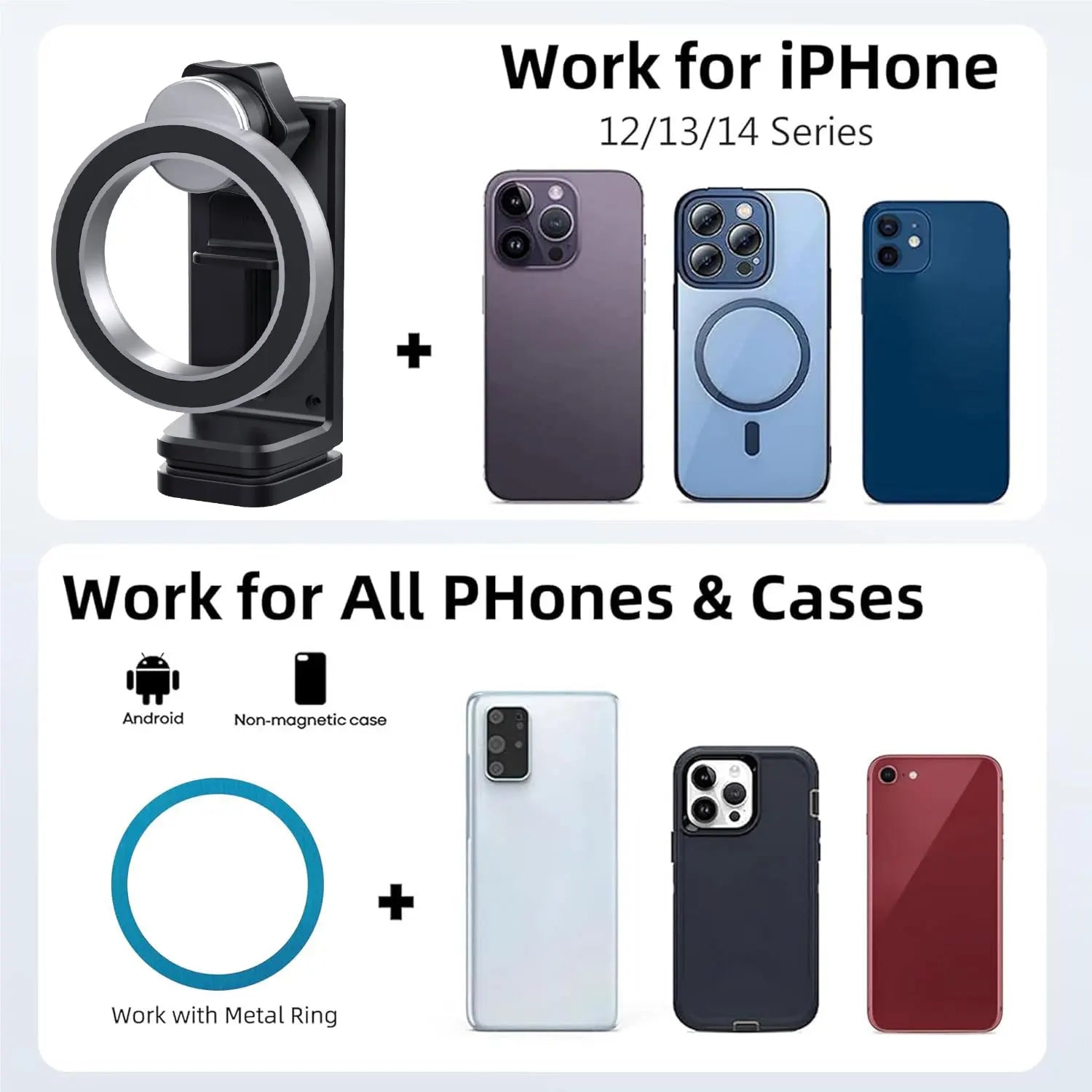 Experience Seamless Connectivity Anywhere: Magnetic Cell Phone Holder for Airplane Travel and Desktop Use