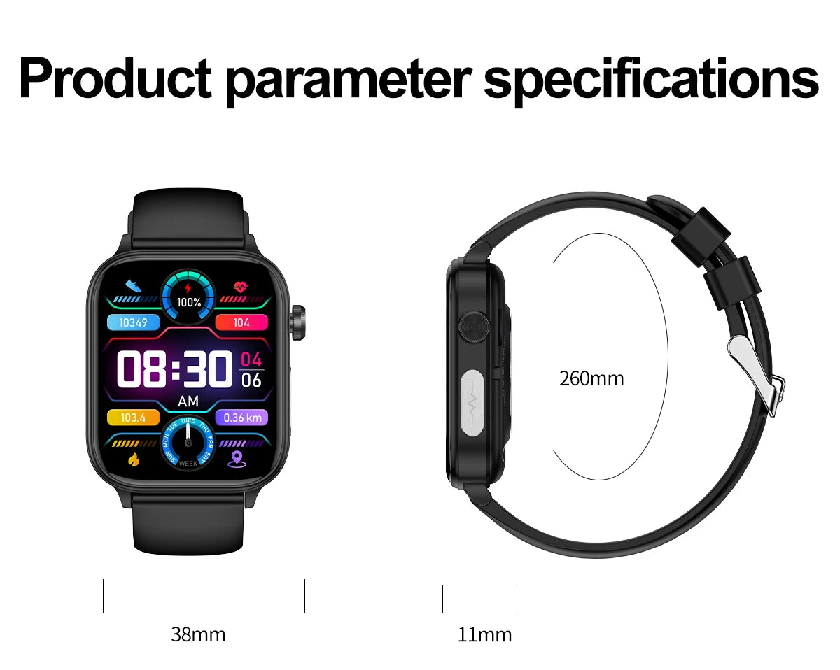 2025 New ECG+PPG Smart Watch Women Heart Rate Blood Lipid Uric Acid Women Menstrual Health Tracker Smartwatches For Android iOS