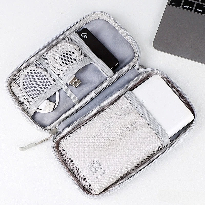 Portable EVA Phone Charger Shaver U Disk Zipper Bag Protection Case Hard Disk Data Cable Headphone Storage Pocket Pouch