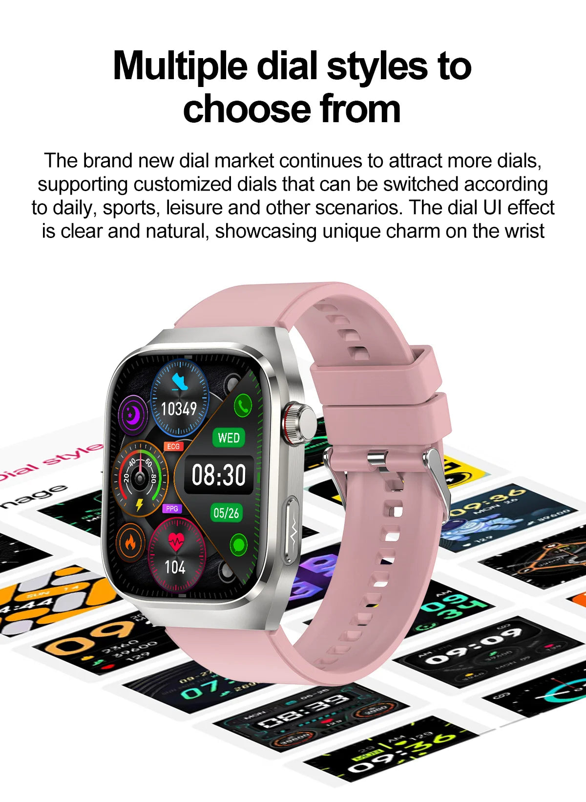 2025 New AI Intelligent Diagnosis ECG+PPG Smartwatch Health Protection Blood Lipids Uric Acid Heart Rate BT Call Smart Watch Men