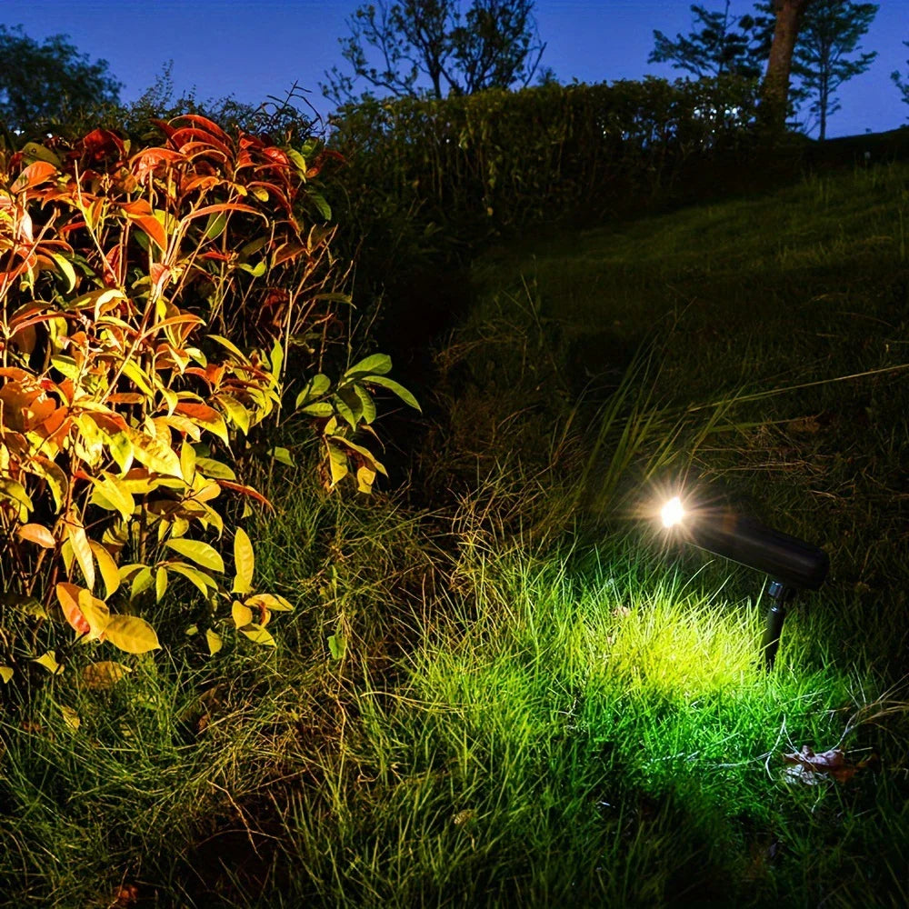 1/2PCS Solar LED Light Outdoor Solar Wall Light IP65 Green/Warm Garden Light Solar Spotlights Solar Uplights,Trees Pathway Yard