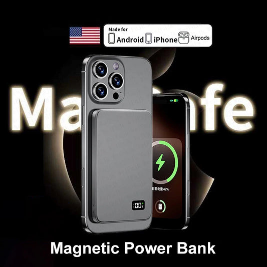 For Apple Magsafes Powerbank Magnetic Wireless Portable Charger External Battery Fast Charging For iPhone 16 15 14 13 12 Pro Max
