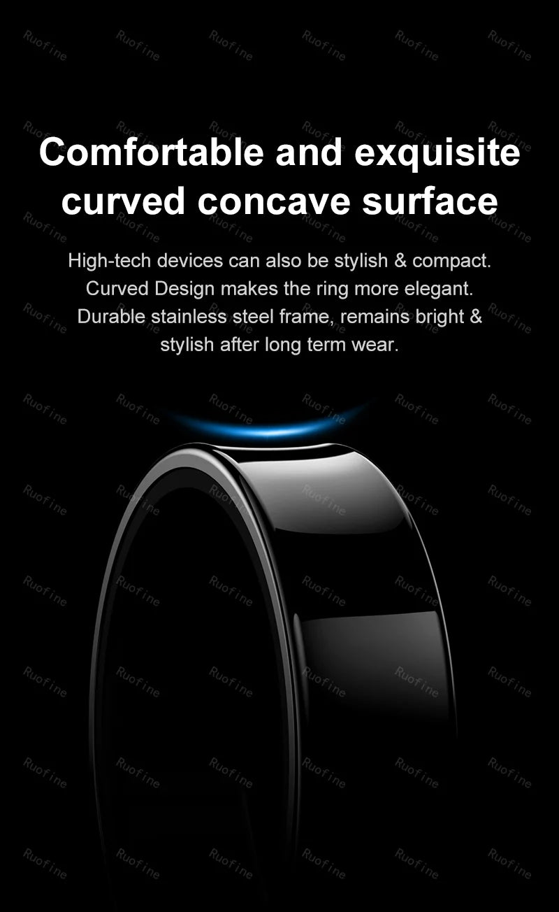 Qring R09 R06 Fitness Tracker Waterproof Connected Ring Man Remote Control Electronic Swimming Pool New Arrival Smartring 2024