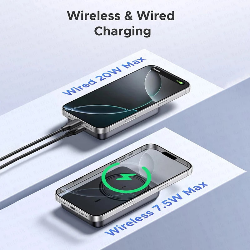 For Apple Magsafes Powerbank Magnetic Wireless Portable Charger External Battery Fast Charging For iPhone 16 15 14 13 12 Pro Max