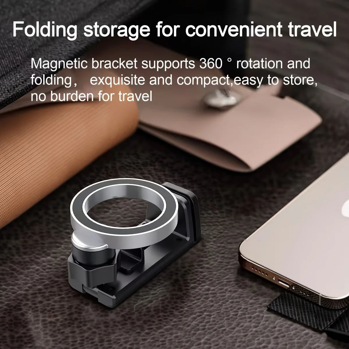 Experience Seamless Connectivity Anywhere: Magnetic Cell Phone Holder for Airplane Travel and Desktop Use