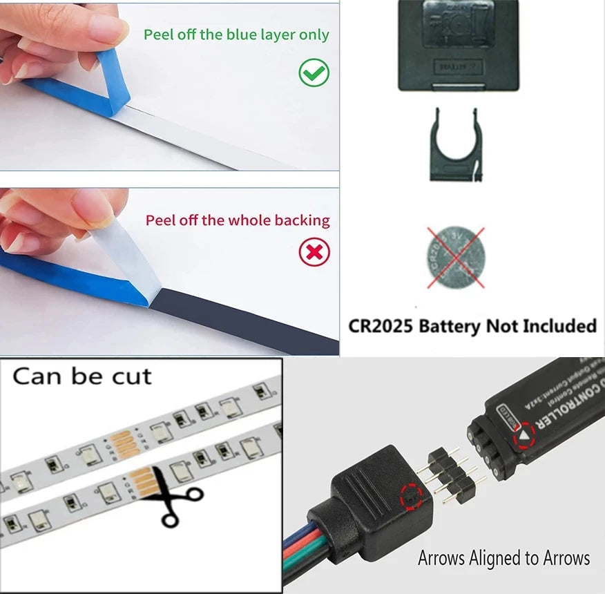 RGB Led Strip Lights 5m 10m 20m 30m Led Room Light with APP Control Flexible Ribbon Luces Led Tape for Room Bedroom Decoration