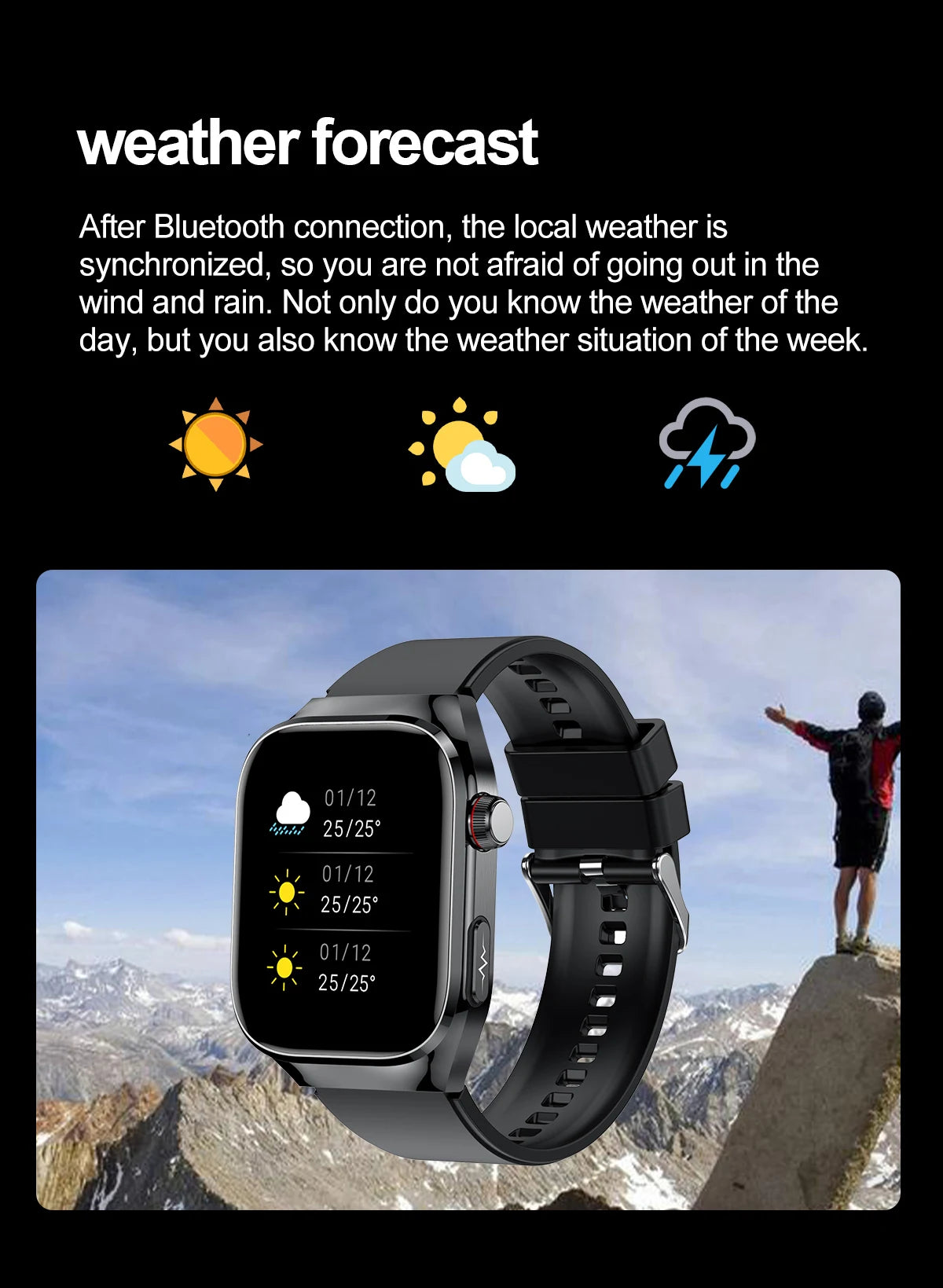 2025 New AI Intelligent Diagnosis ECG+PPG Smartwatch Health Protection Blood Lipids Uric Acid Heart Rate BT Call Smart Watch Men
