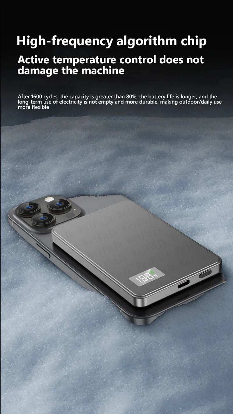 For Apple Magsafes Powerbank Magnetic Wireless Portable Charger External Battery Fast Charging For iPhone 16 15 14 13 12 Pro Max