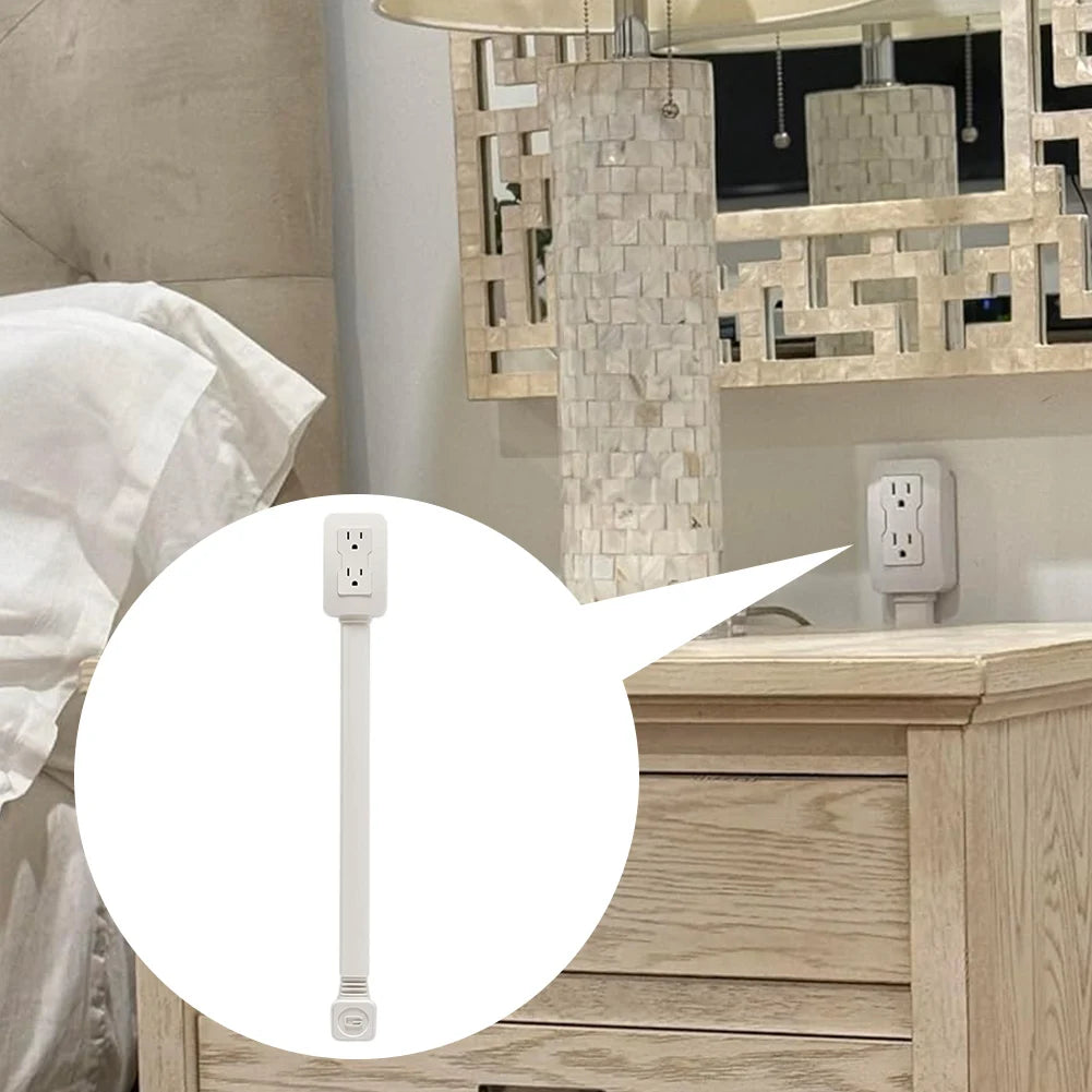 US Plug Outlet Power Extender 42 75cm Extension With USB Type C Fast Charging Port Sofa Bedside Table Extender Tools