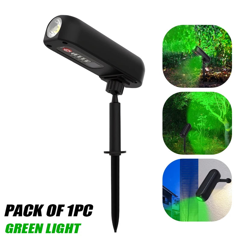 1/2PCS Solar LED Light Outdoor Solar Wall Light IP65 Green/Warm Garden Light Solar Spotlights Solar Uplights,Trees Pathway Yard
