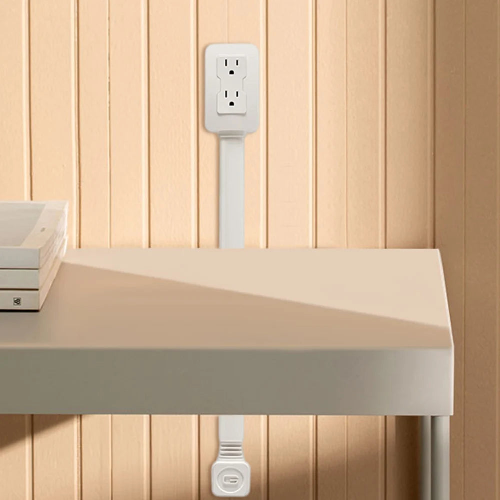 US Plug Outlet Power Extender 42 75cm Extension With USB Type C Fast Charging Port Sofa Bedside Table Extender Tools