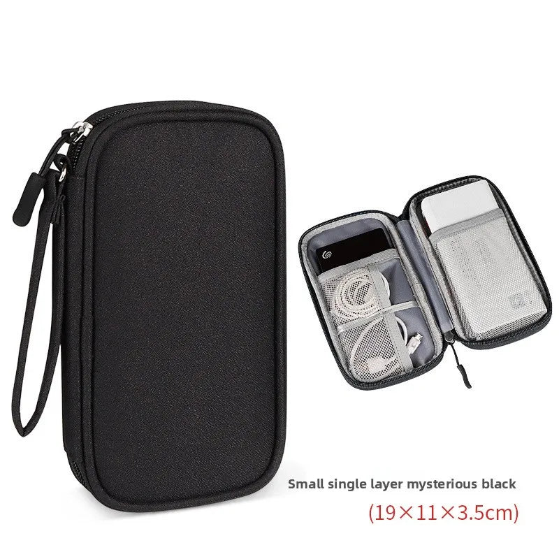Portable EVA Phone Charger Shaver U Disk Zipper Bag Protection Case Hard Disk Data Cable Headphone Storage Pocket Pouch