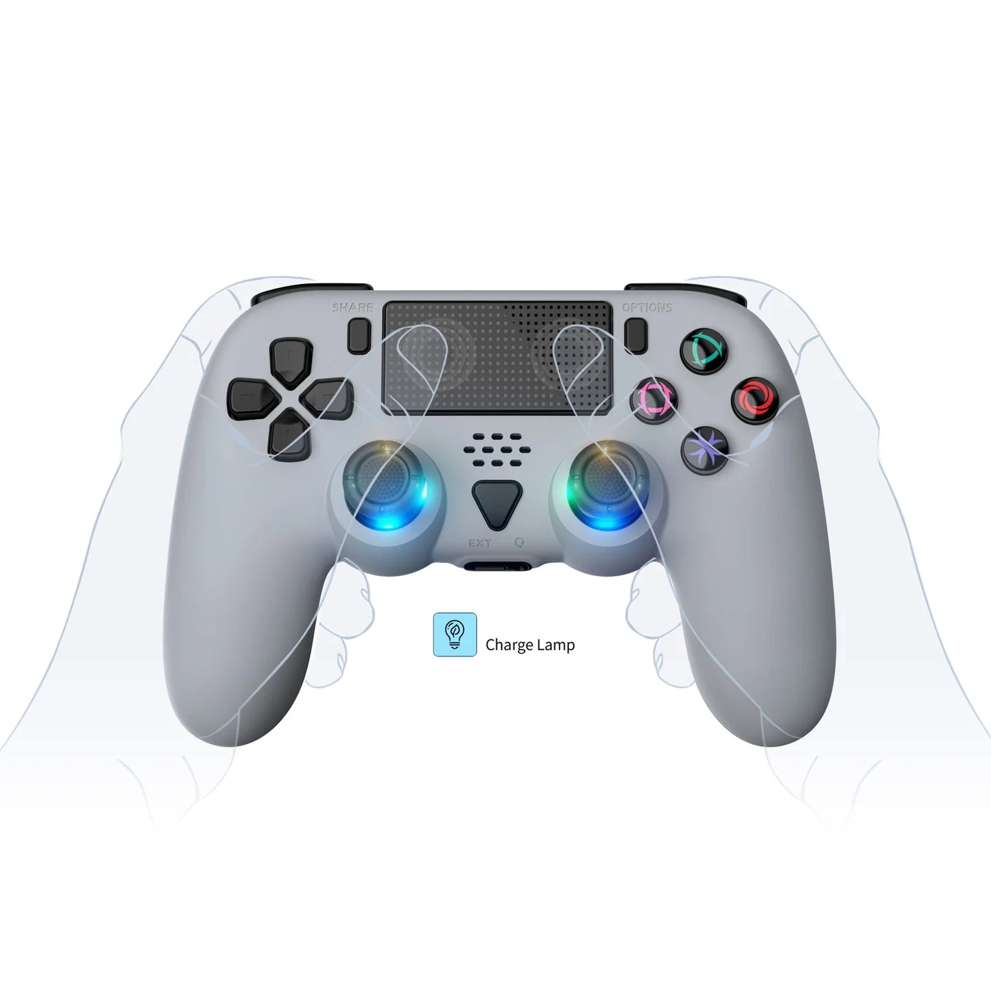 Cool Multi-function Wireless Gamepad TP5-35137 for P5S Console with Asymmetric Dual Motor Vibration,Headphone Jack&Prgrammable