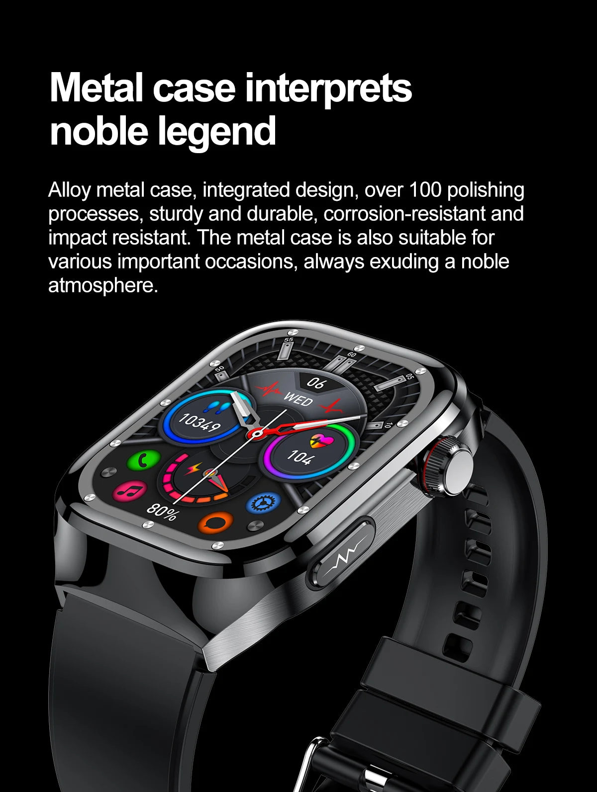 2025 New AI Intelligent Diagnosis ECG+PPG Smartwatch Health Protection Blood Lipids Uric Acid Heart Rate BT Call Smart Watch Men