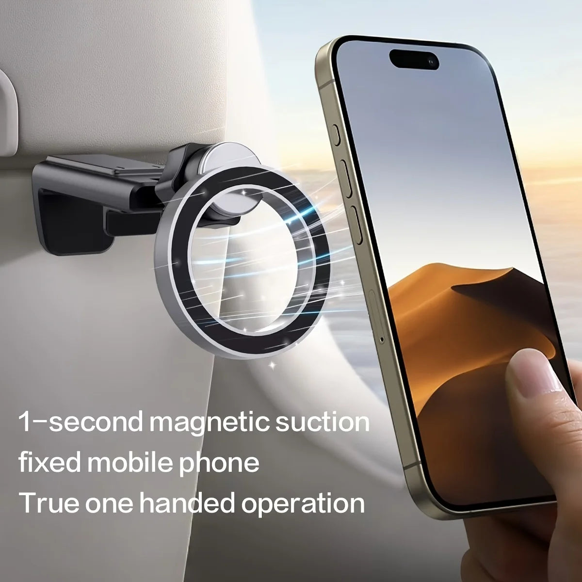 Experience Seamless Connectivity Anywhere: Magnetic Cell Phone Holder for Airplane Travel and Desktop Use