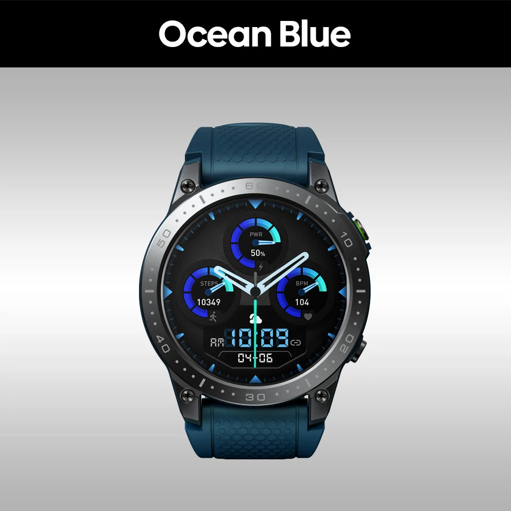 [New 2023] Zeblaze Ares 3 Pro Smart Watch Ultra HD AMOLED Display Voice Calling 100+ Sports Modes 24H Health Monitor Smartwatch