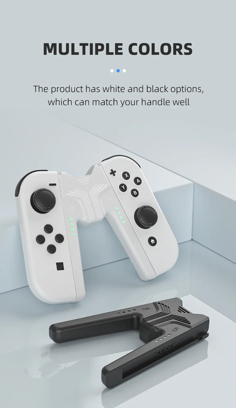 Aolion Charging Grip Bracket for Switch 2/1 Joycon Handle Gaming Controller Grip Charging Station for Switch Accessories