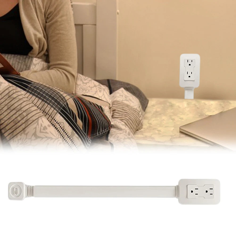 US Plug Outlet Power Extender 42 75cm Extension With USB Type C Fast Charging Port Sofa Bedside Table Extender Tools