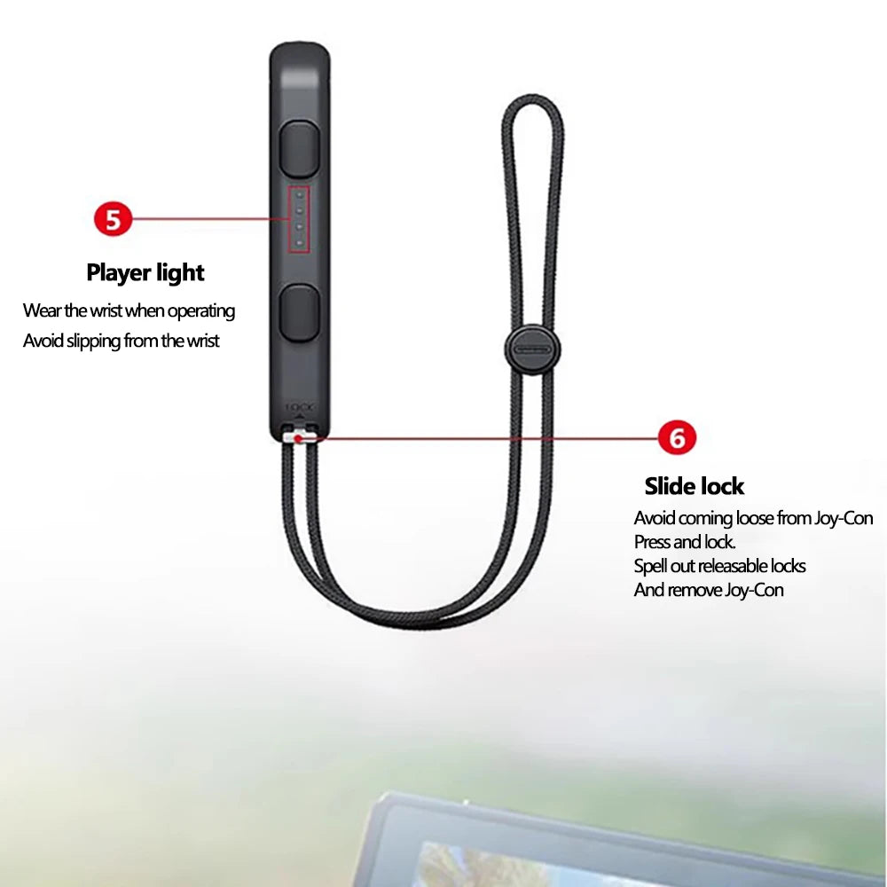 GAMINJA For Nintend Switch & OLED Gamepad Controller Gamepad Hand Rope Joy-con Wrist Strap Laptop Video Games Accessories